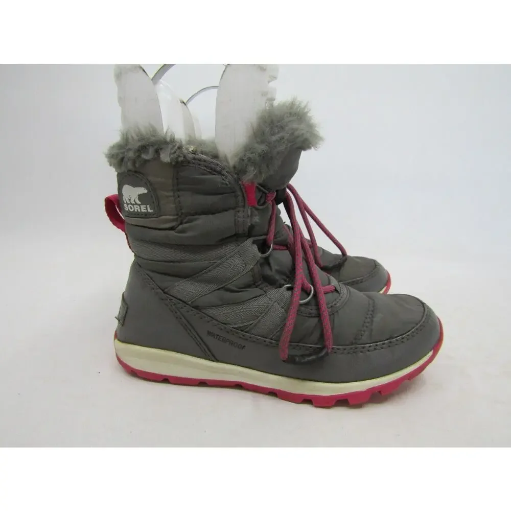 Sorel Little Kids Youth 2 Gray Waterproof Insulated Snow Boots